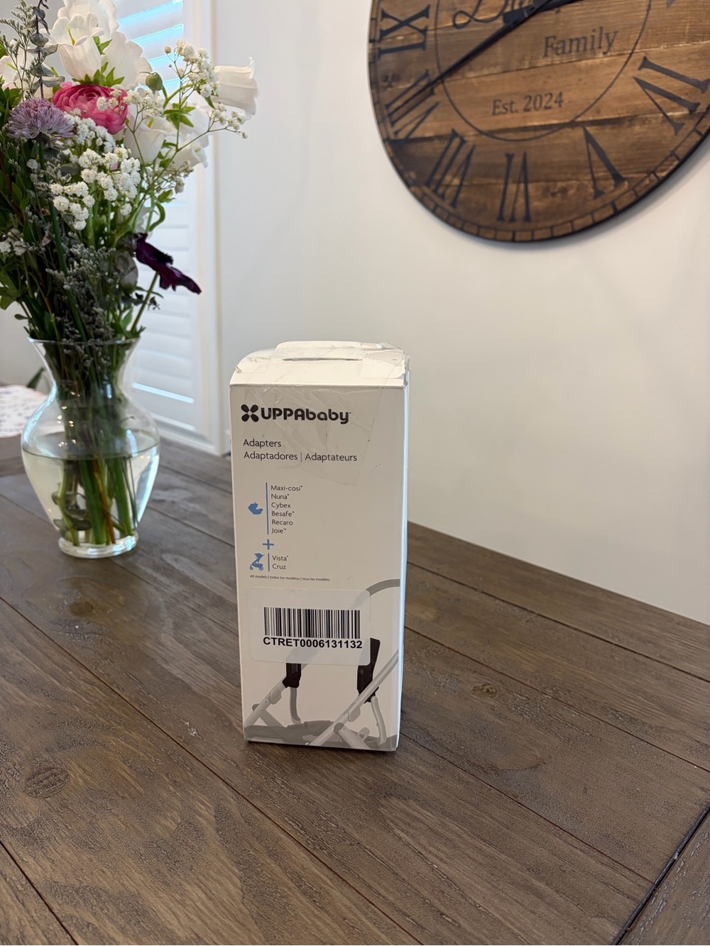 UPPAbaby White Car Seat Adapters for Vista & Cruz Strollers